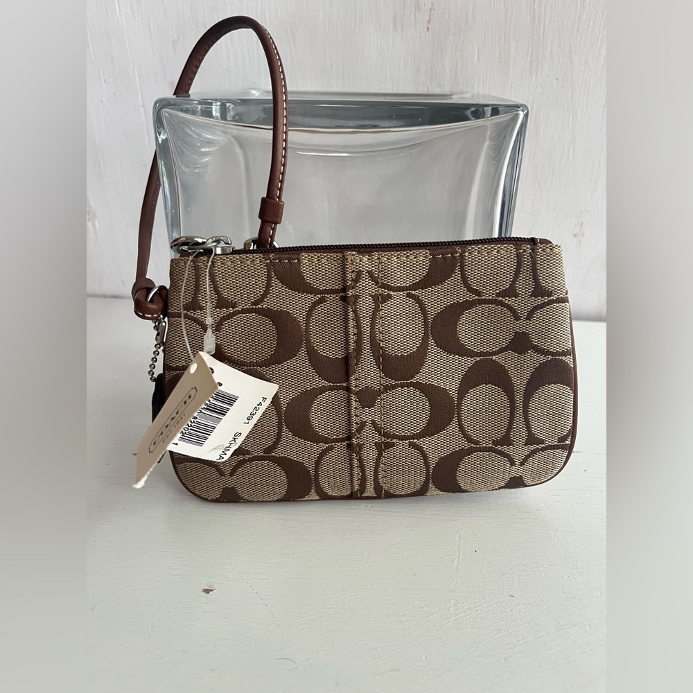 COACH Signature Small Coin Wallet - Picture 2 of 9